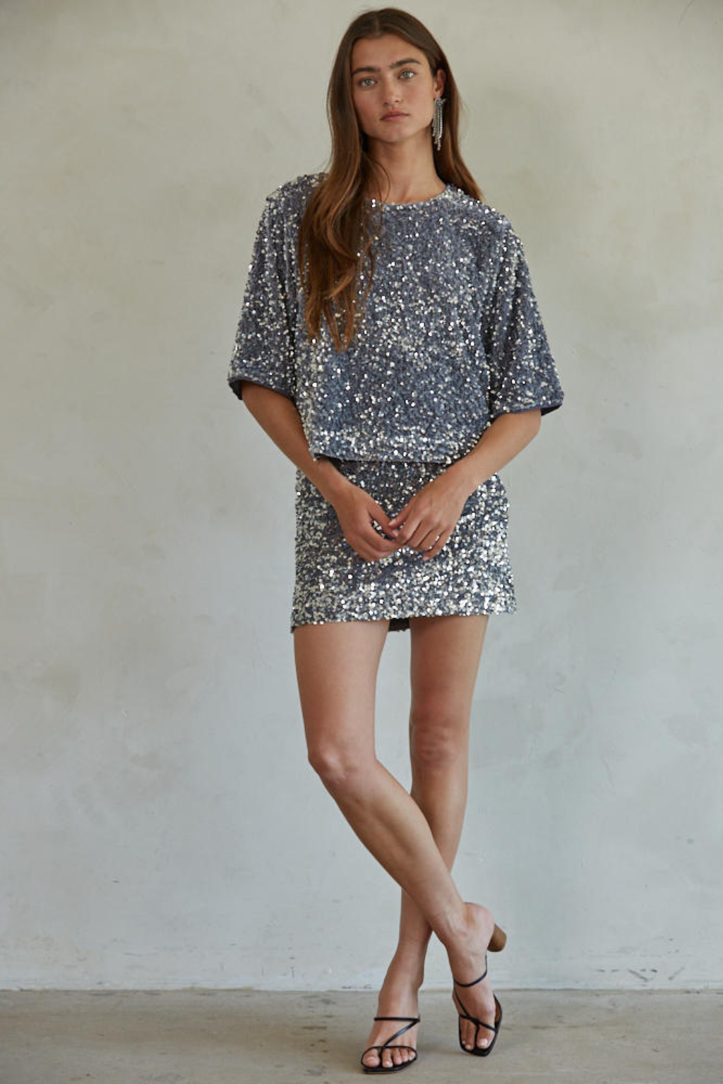 Olive and Bette's - We Know it Sequin Mini Skirt