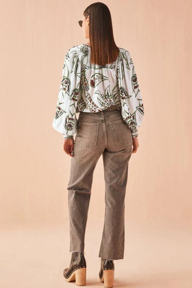 Omika - Anouk Blouse -  Diya Powder