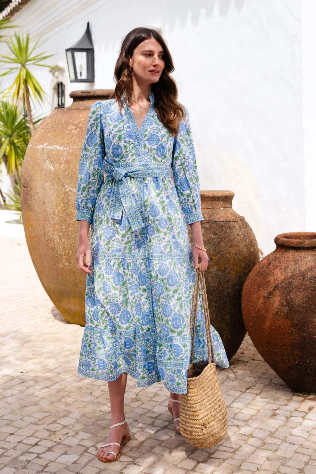 Pink City Prints - Kerala Maxi Dress - Meadow Chintz