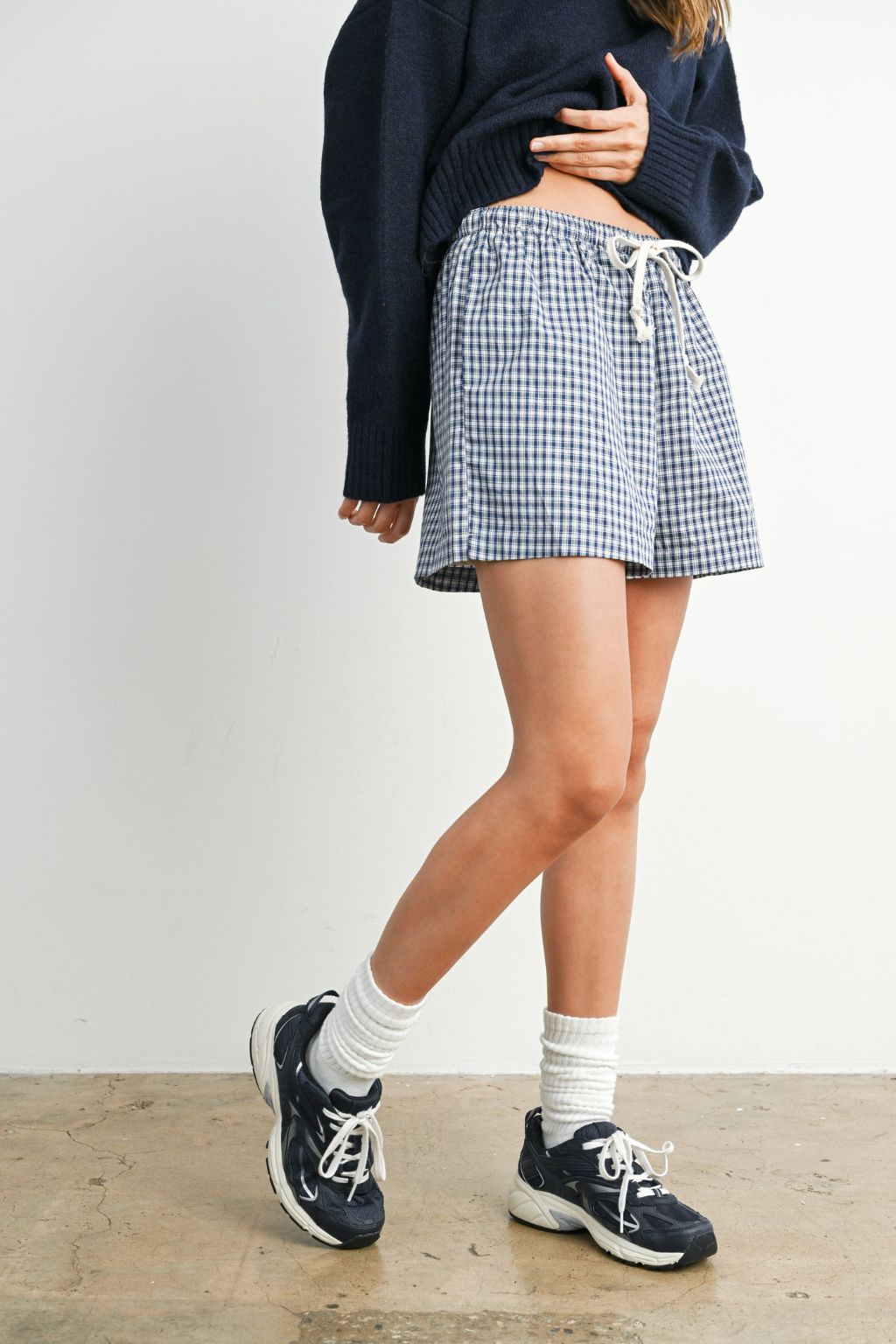 Road G - Gingham Tie Front Short