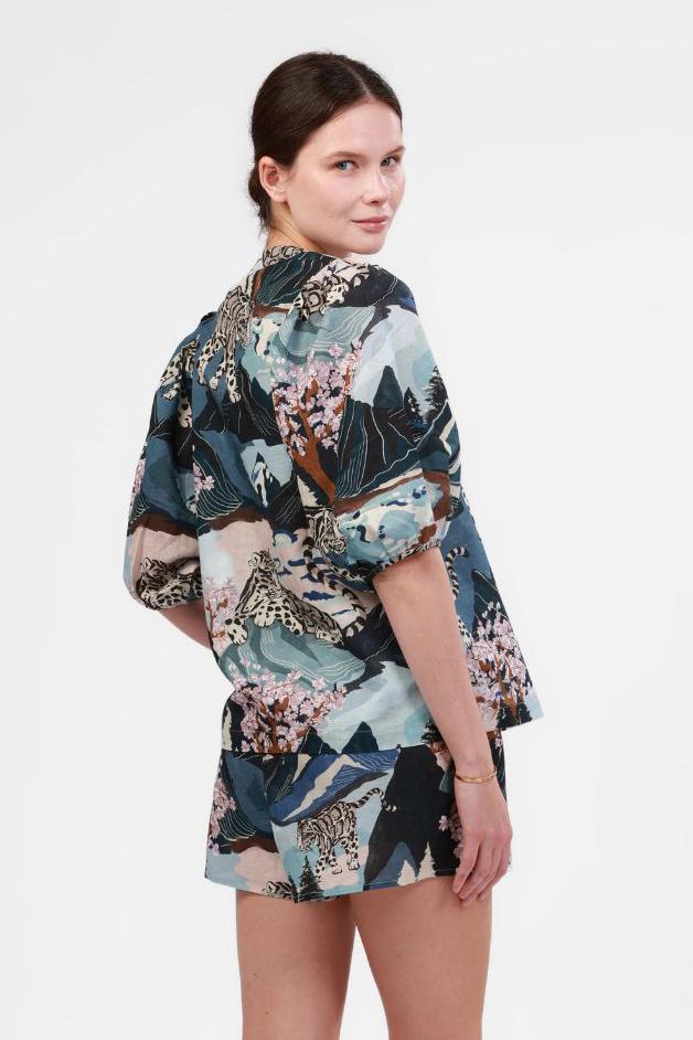 Las Surenas - Short Snow Leopard - Blue