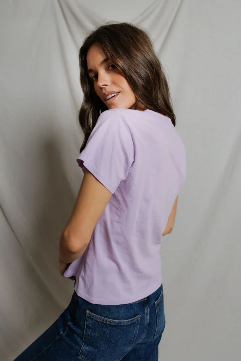 Perfect White Tee - Hendrix Boxy V Neck Tee
