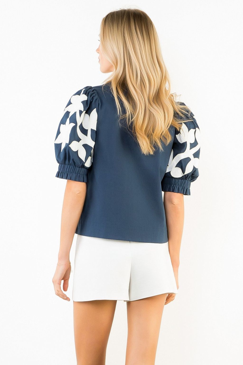 Olive and Bette's - Embroidered Puff Sleeve Top