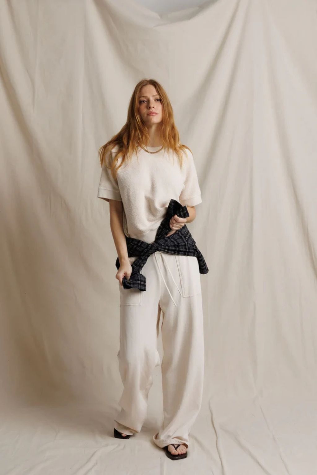 Perfect White Tee - Kennedy Short Sleeve Sweatshirt