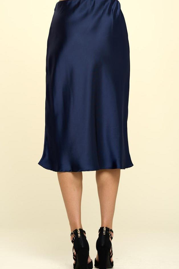 Olive and Bette's - Satin Midi Skirt
