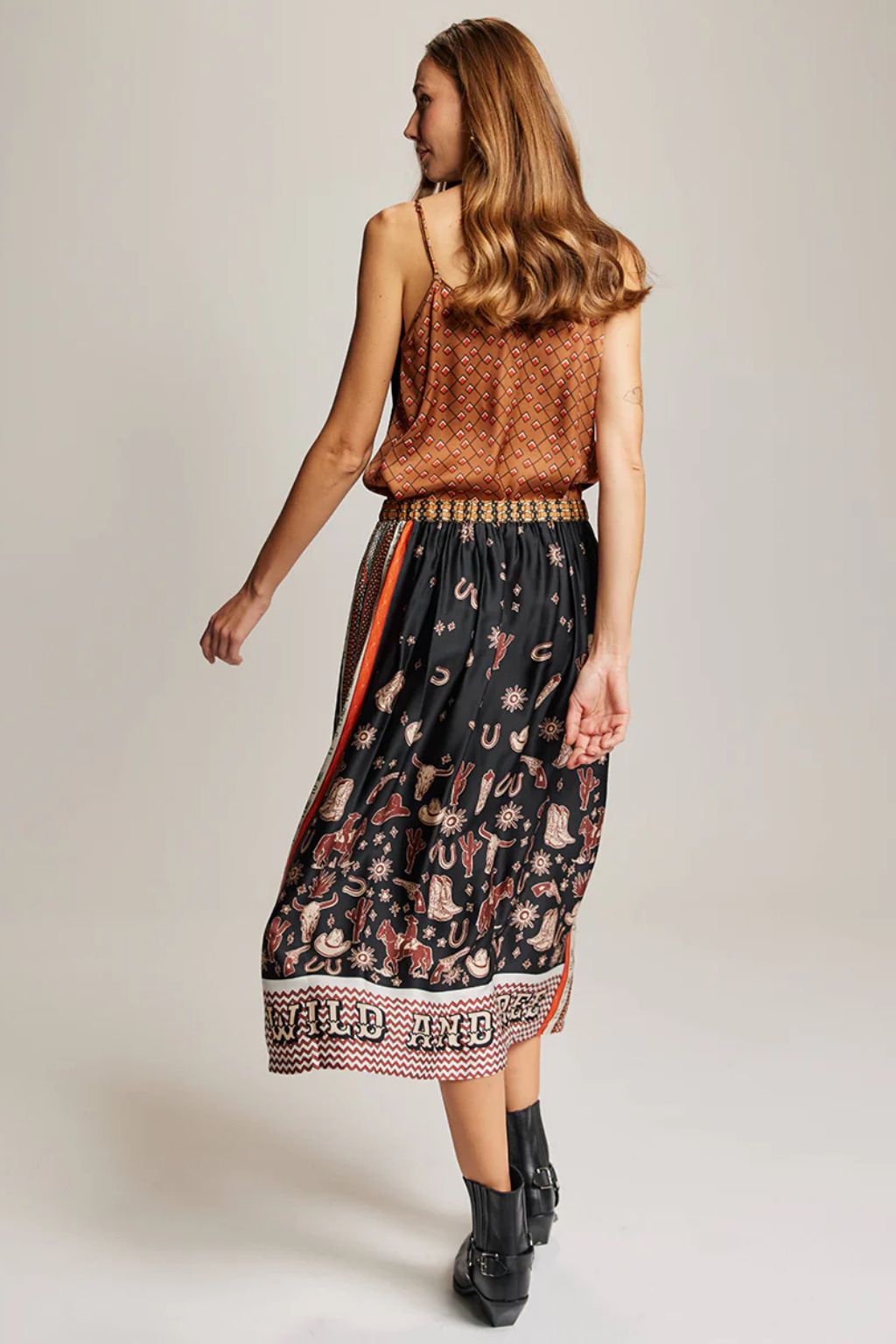 Me369 - Vanessa Midi Skirt - Rodeo