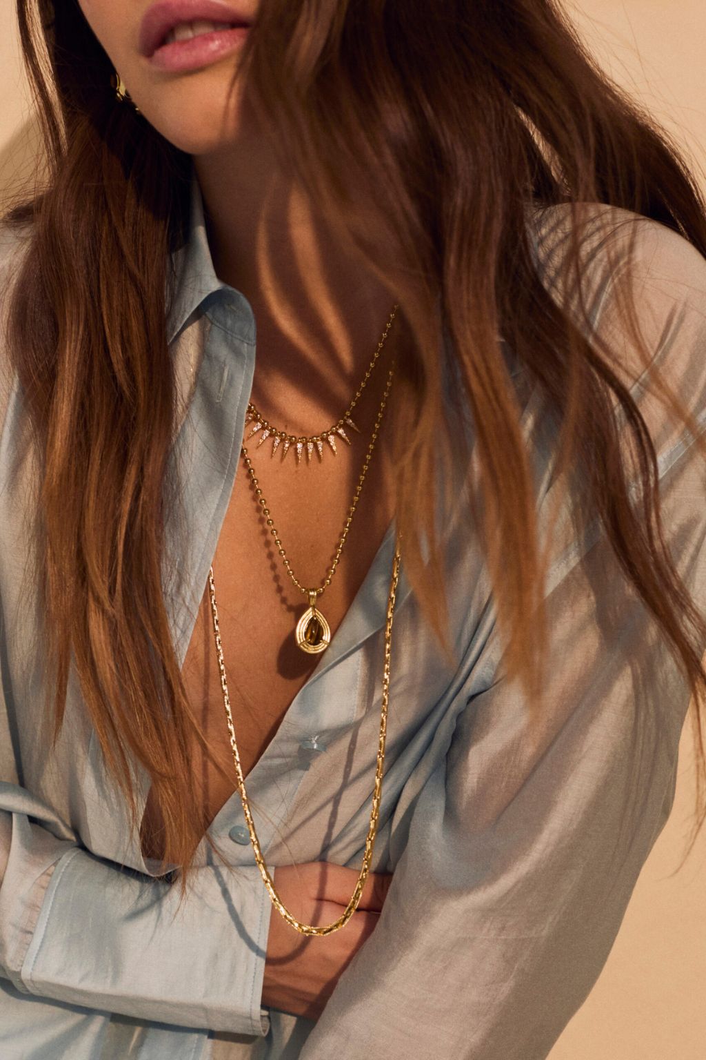 Talis Chains - Spike Drop Necklace