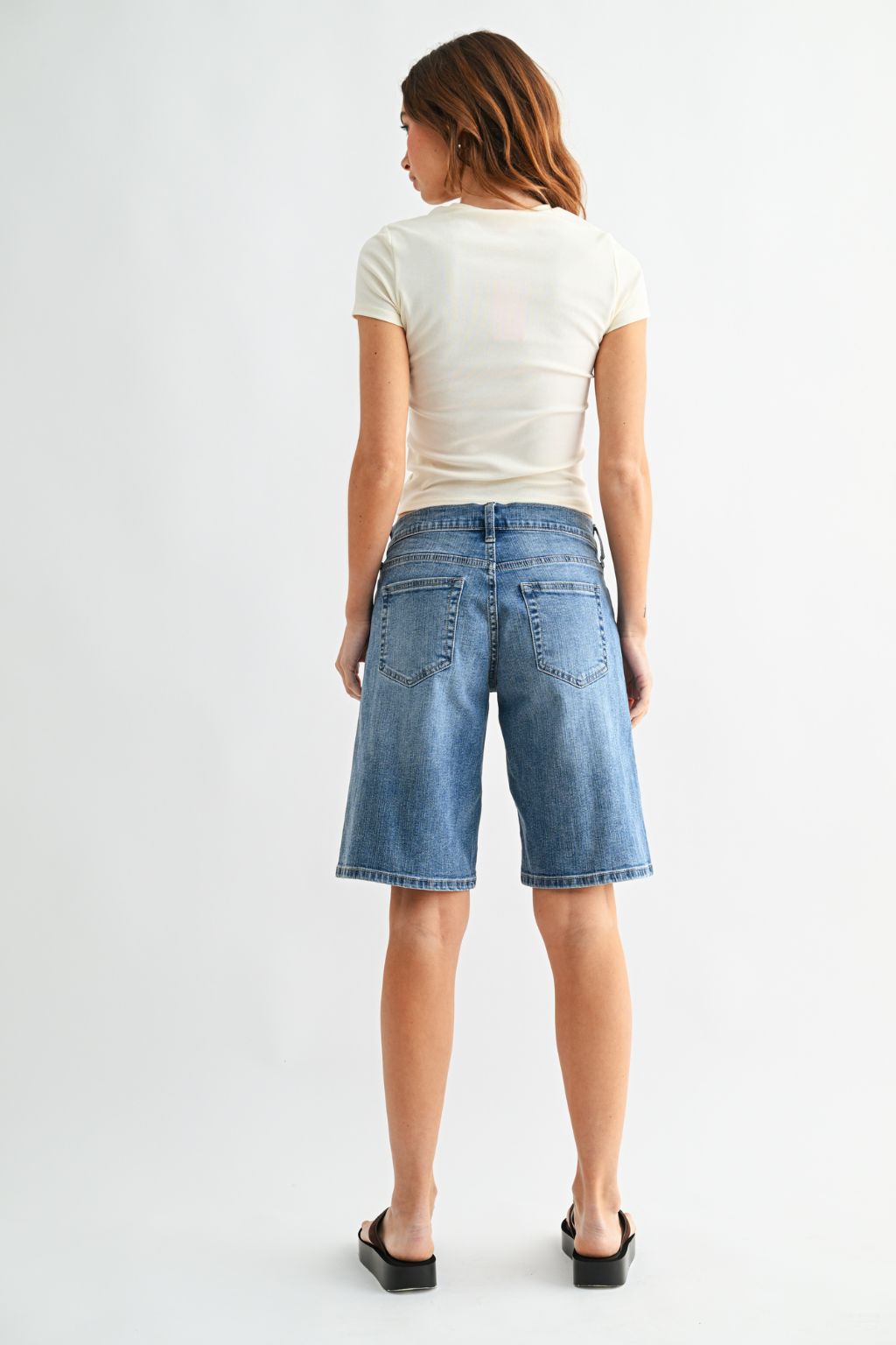 Olive and Bette's - Classic Long Denim Short