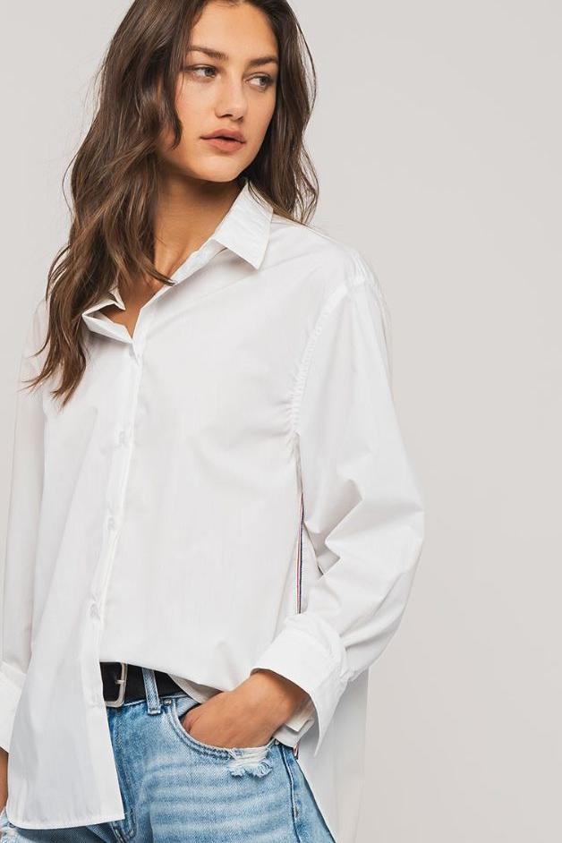Olive and Bette's - Twill Tape Detail Button Down Shirt
