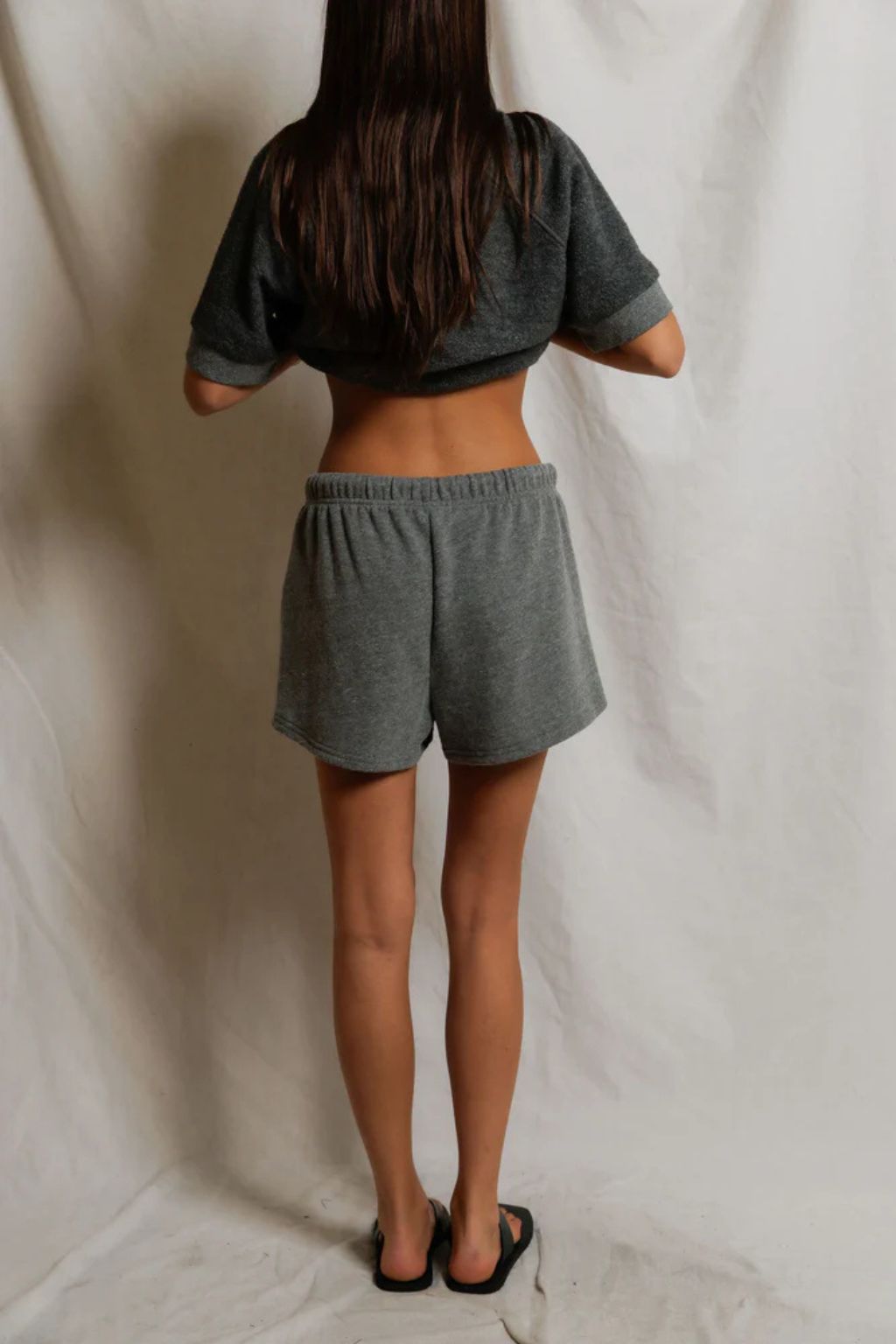 Perfect White Tee - Layla - Dark Heather Grey
