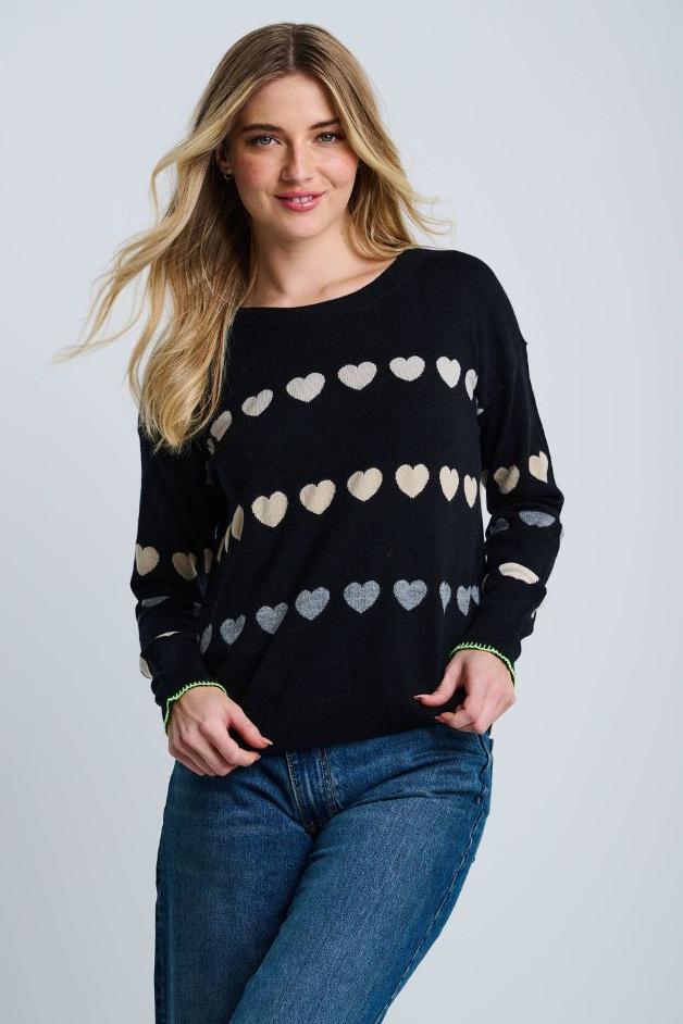 Lisa Todd - Love Track Heart Sweater