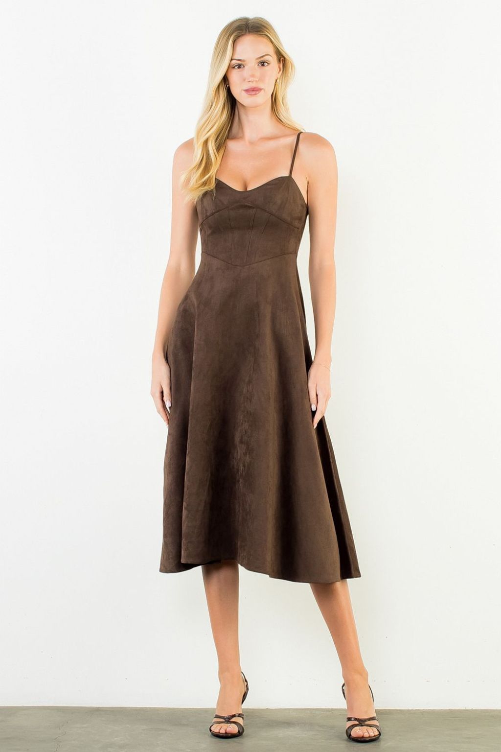 Olive and Bette's - Sueded Strappy Dress