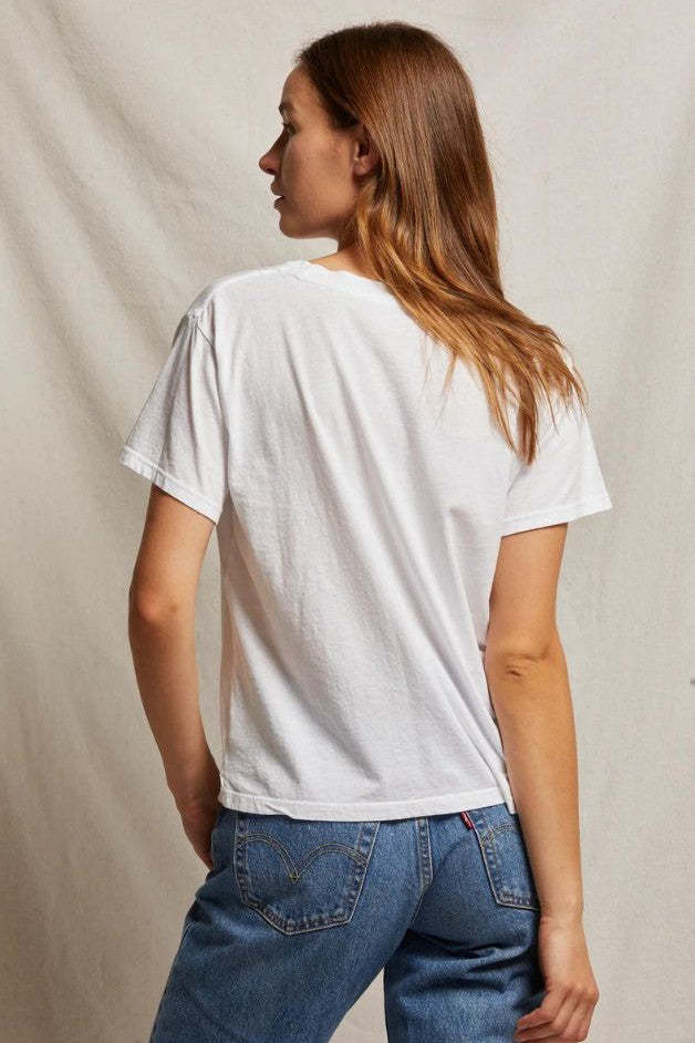 Perfect White Tee - Ruby Cotton Boxy w/ Side Slits