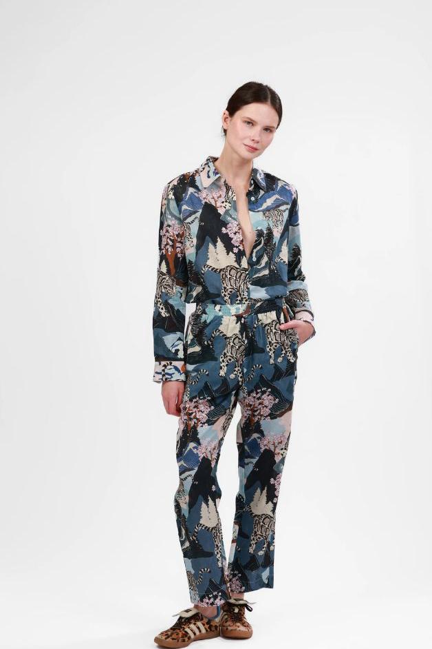 Las Surenas - Pant Snow Leopard - Blue