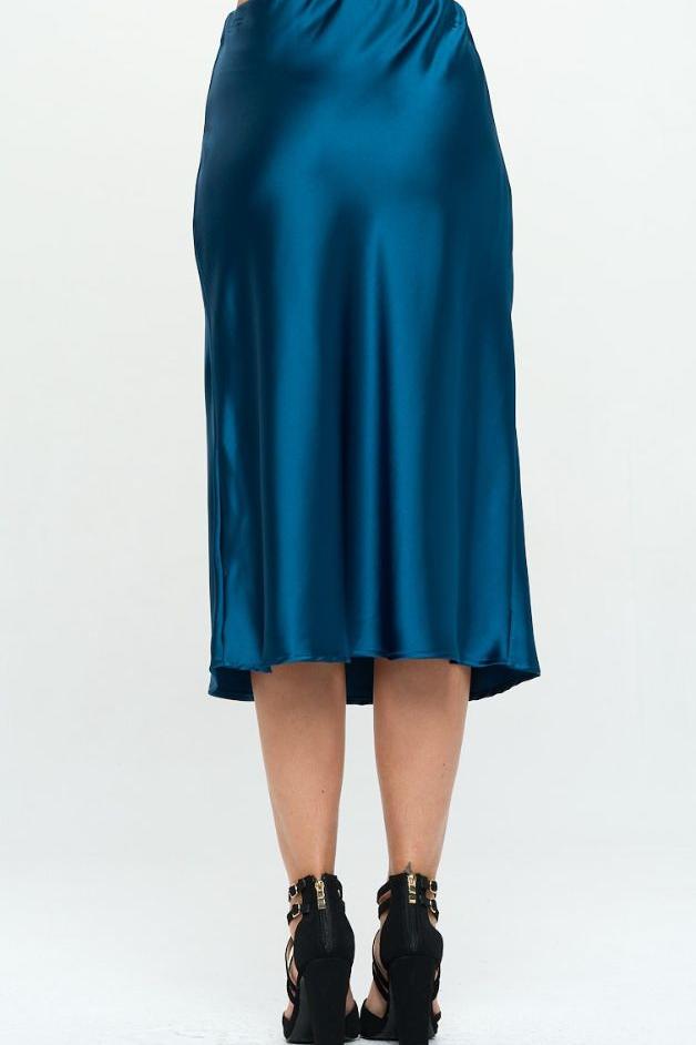 Olive and Bette's - Satin Midi Skirt