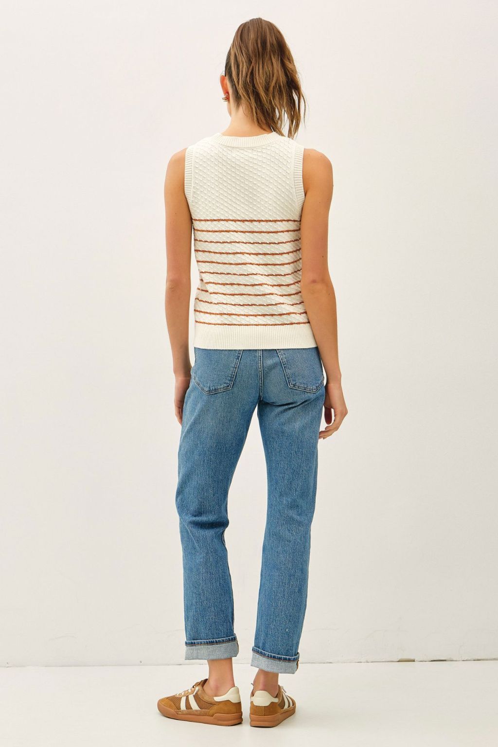 Road G - Mini Cable Striped Vest