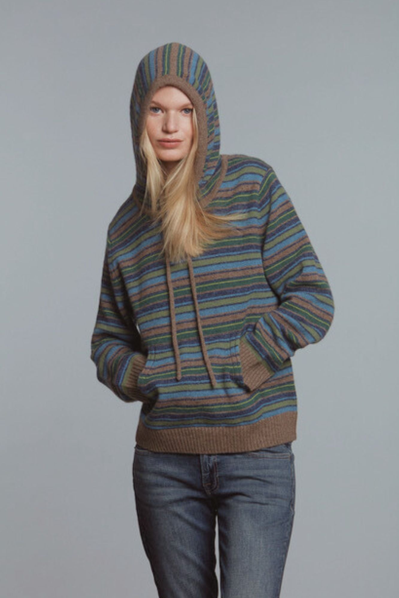 Hasson - Multi-Stripe Hoodie