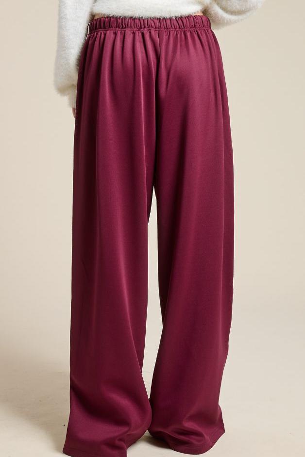 Olive and Bette's - Side Striped Wide Leg Track Pants