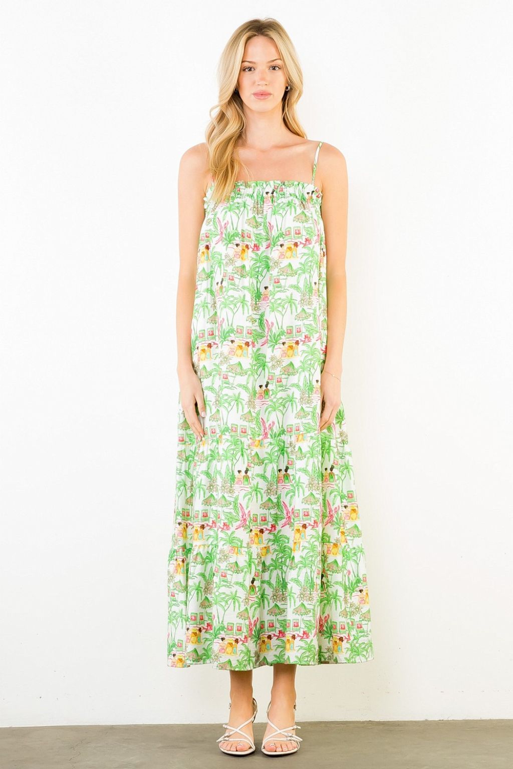 Olive and Bette's - Vacation Print Maxi Dress