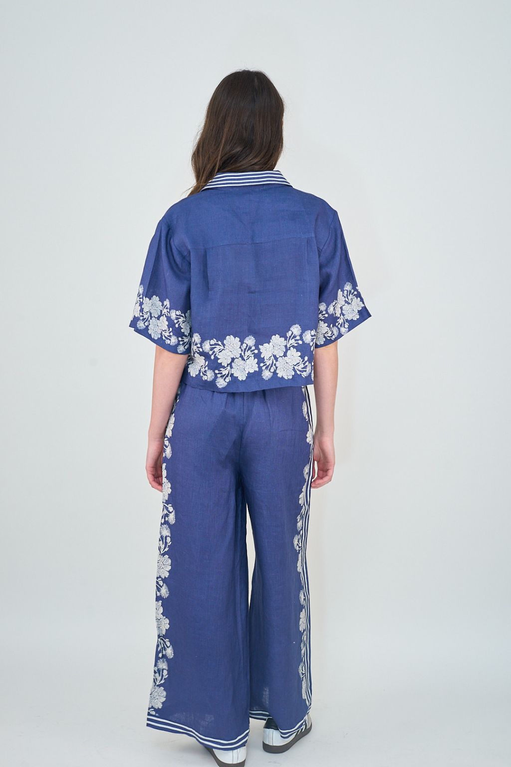Las Surenas - Pant Wild Flower - Blue