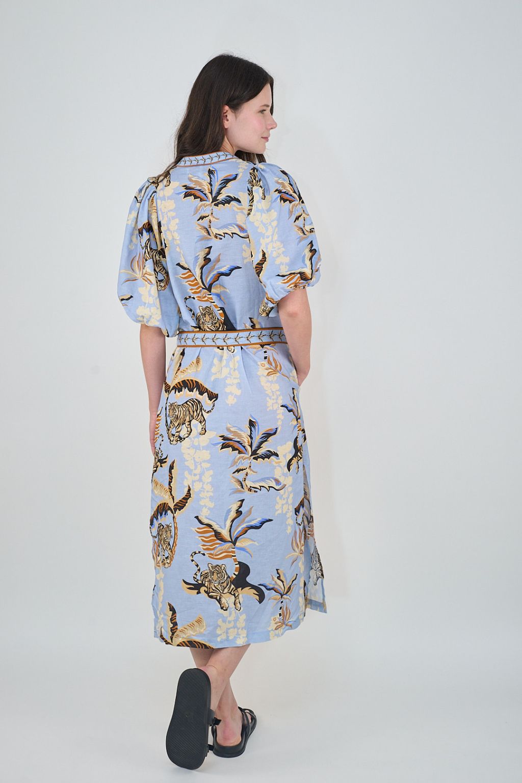 Las Surenas - Tunic Bali Tiger Light Blue