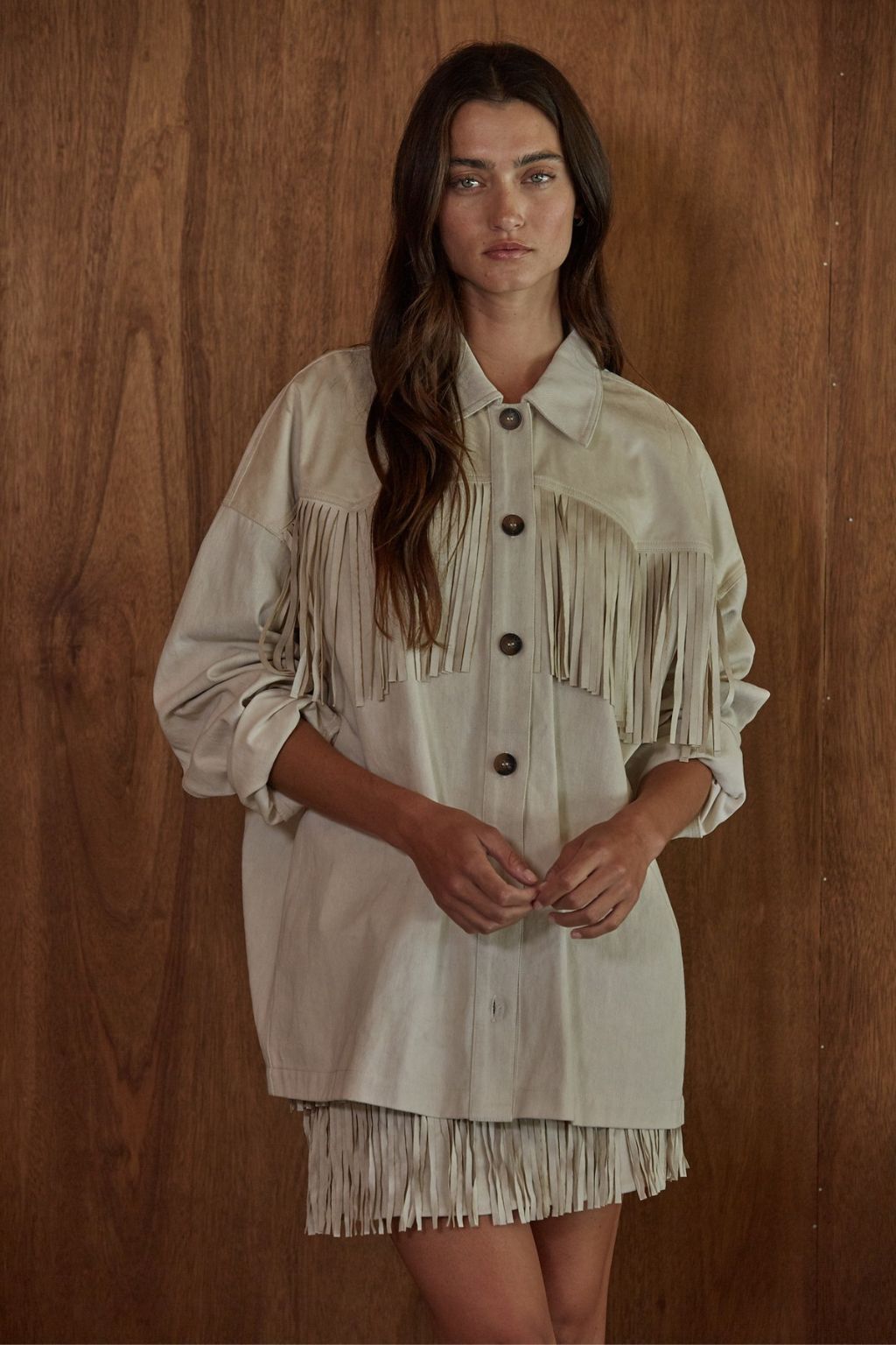 Olive and Bette's - Tahoe Fringe Trim Jacket