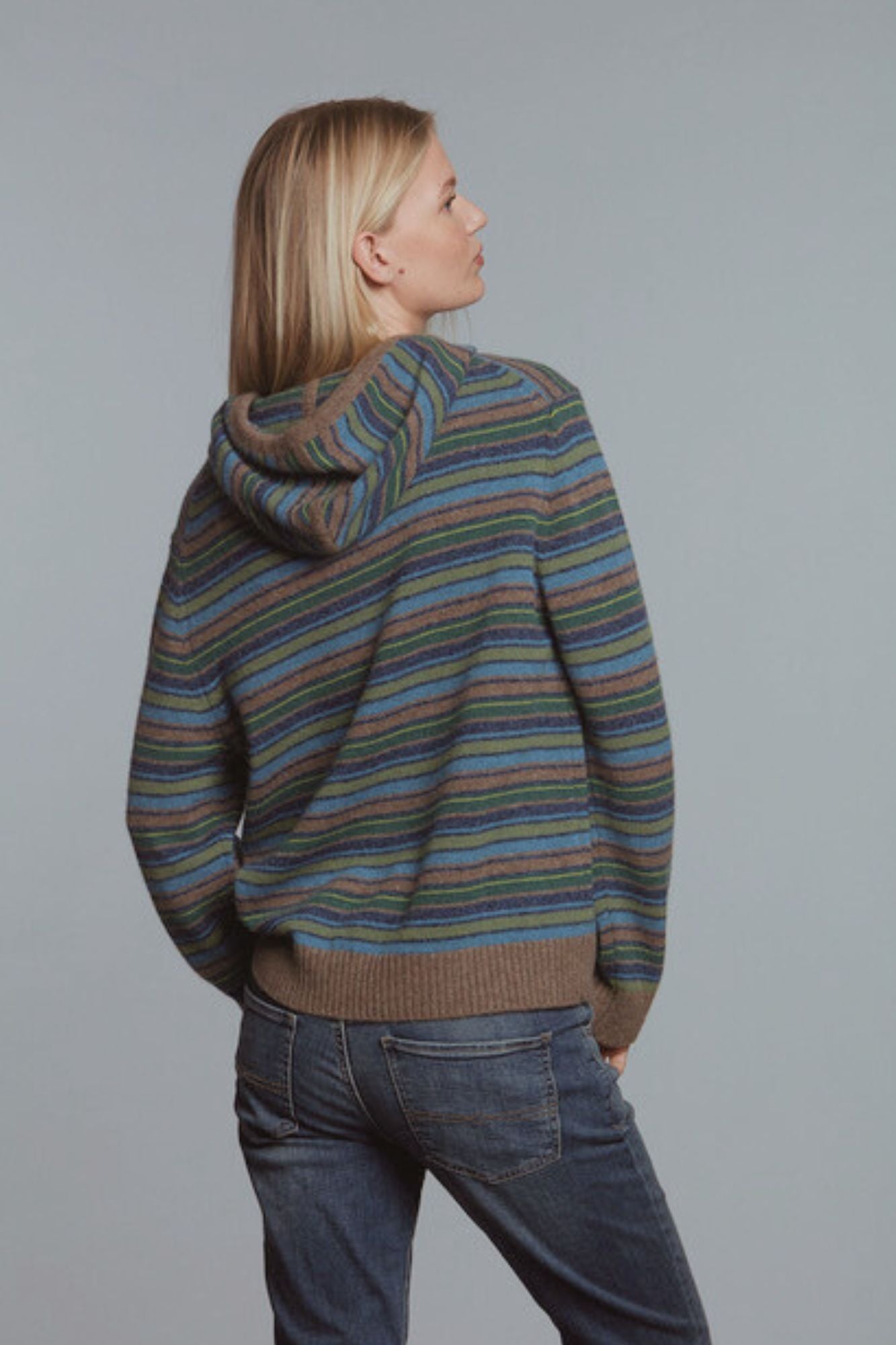 Hasson - Multi-Stripe Hoodie