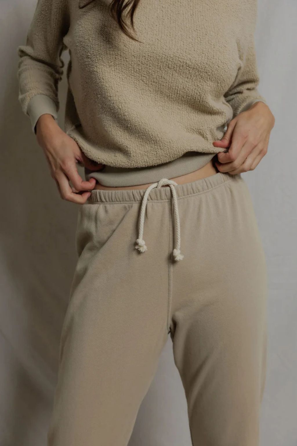 Perfect White Tee - Johnny French Terry Sweatpant