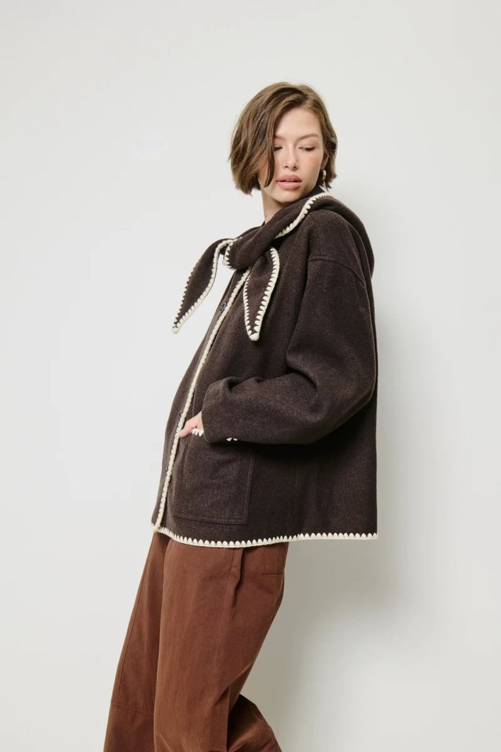 Olive and Bette's - Whipstitch Scarf Jacket