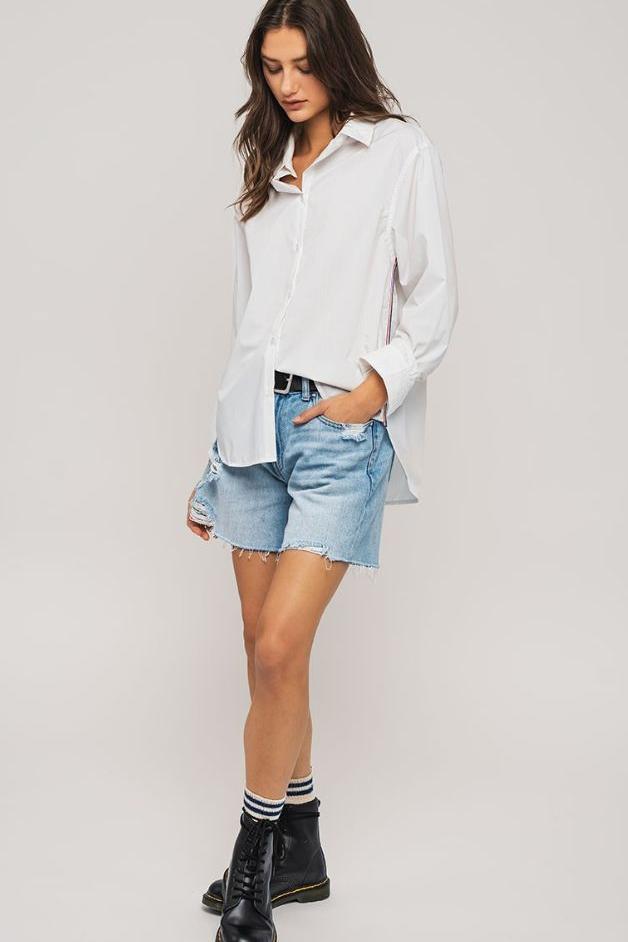 Olive and Bette's - Twill Tape Detail Button Down Shirt