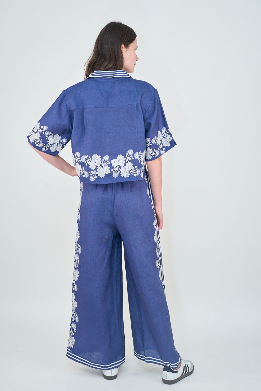 Las Surenas - Shirt Wild Flower - Blue
