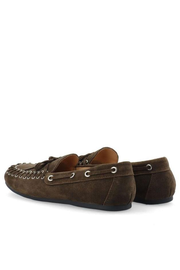 Bianco - BiaMarlene Suede Moccasin - Brown