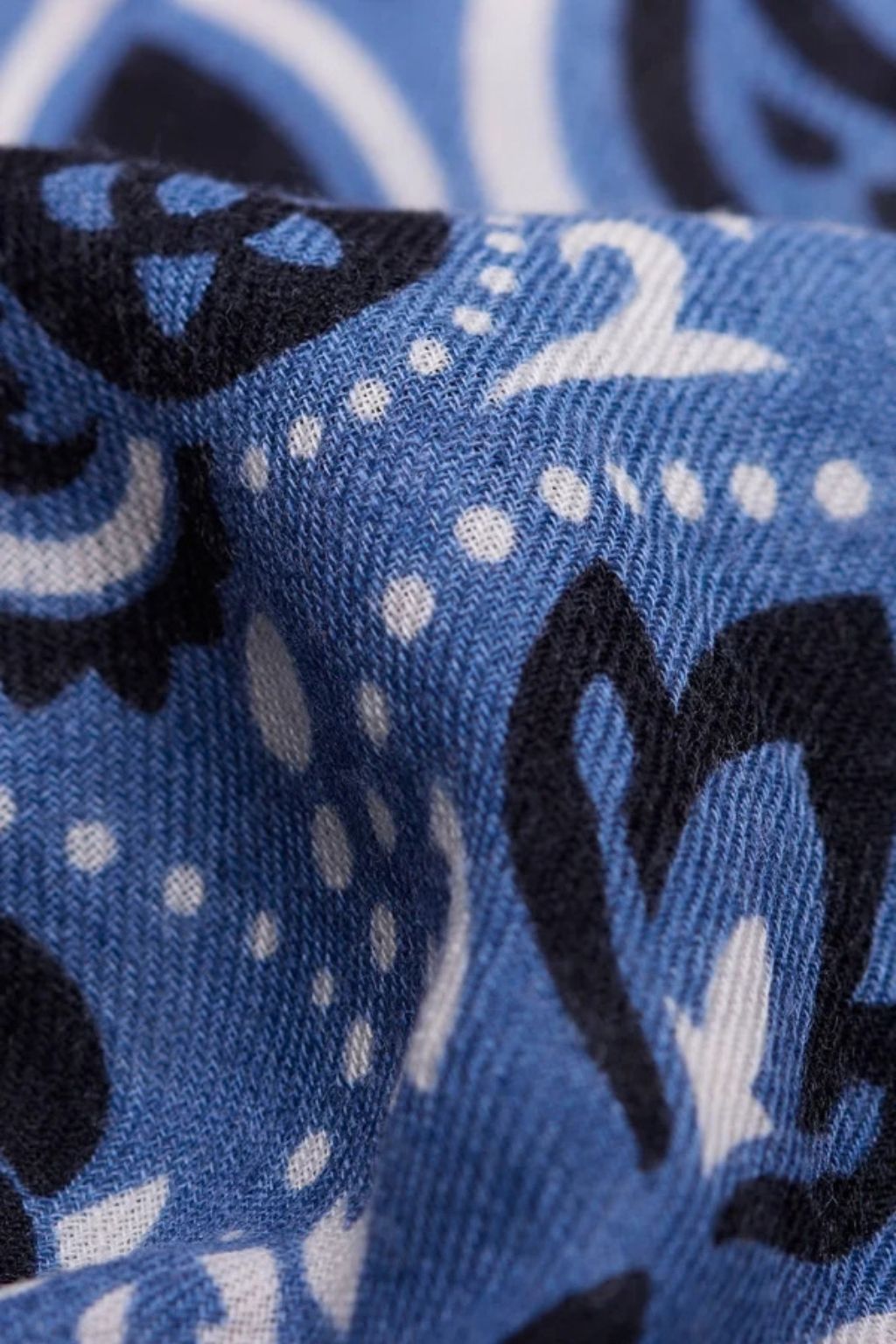 Maison Lecomte Flament - Blue Granite Bandana Scarf