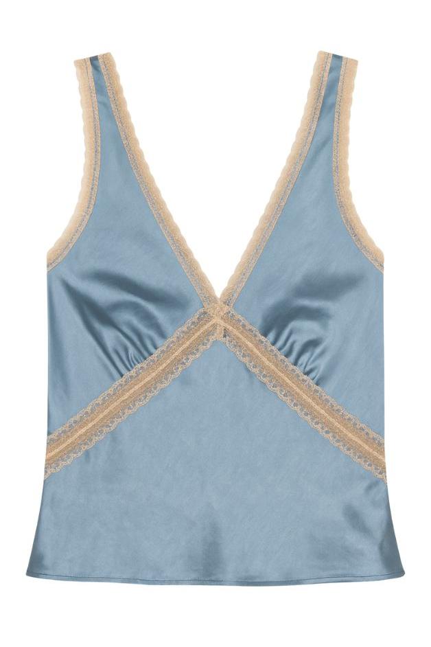 Road G - My Darling Contrast Lace Trim Top