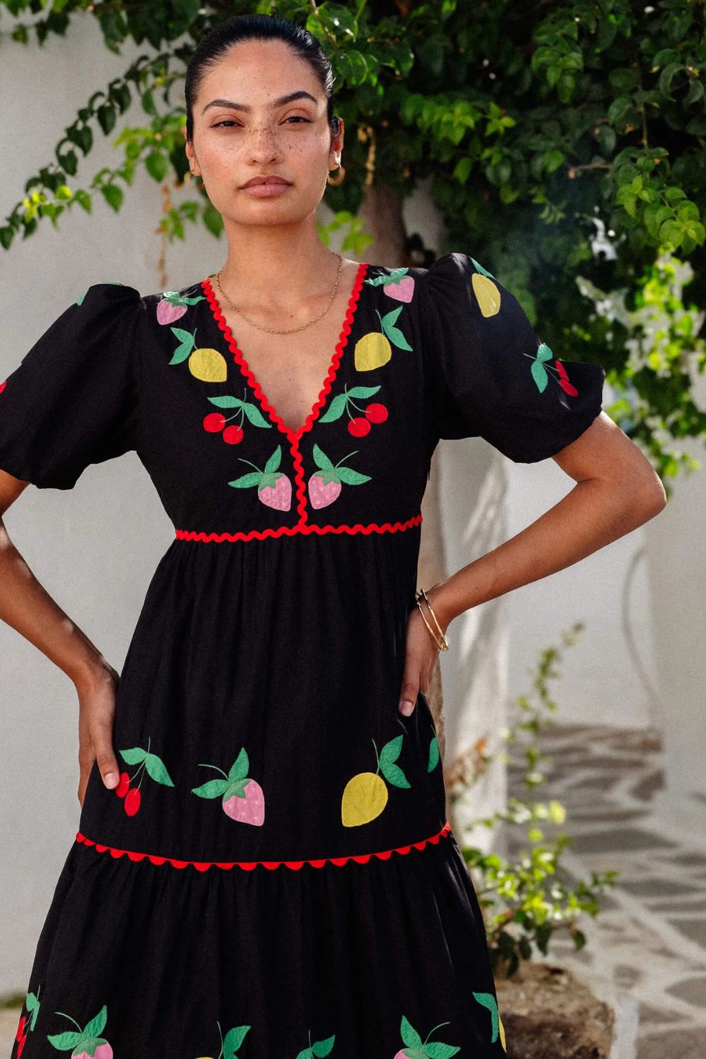 pink city prints dress Feeling Fruity Jolie Dress, XS