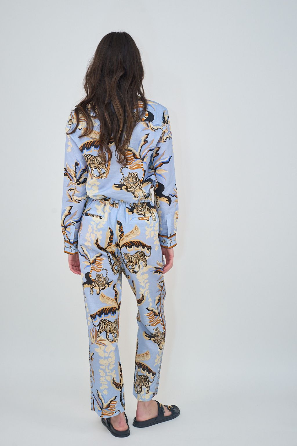 Las Surenas - Shirt Bali Tiger Light Blue