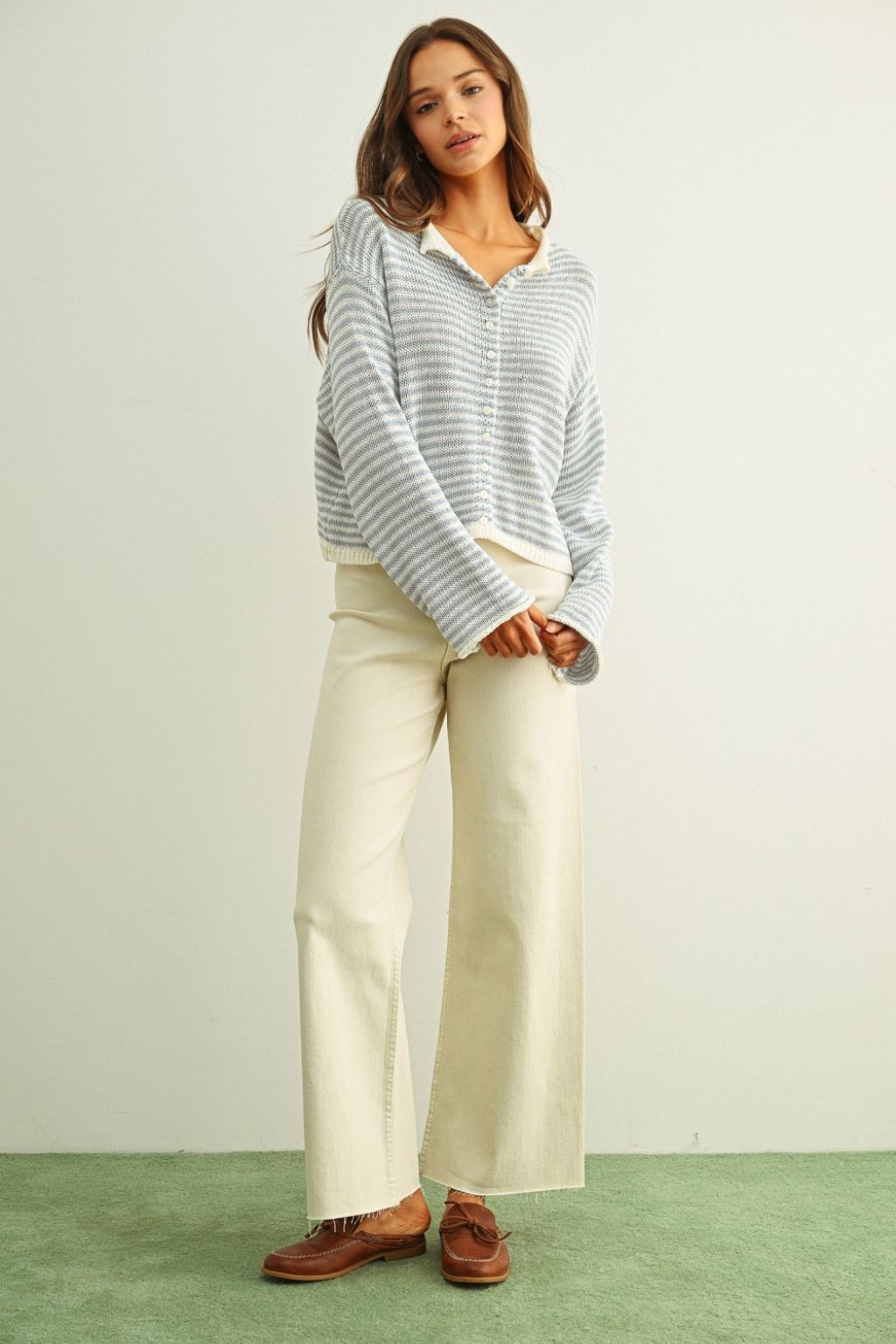 Road G - Striped Cardigan