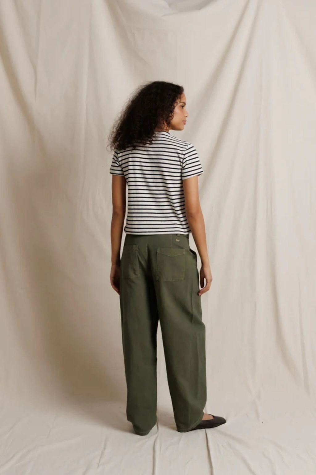 Perfect White Tee - Carter S/S Striped Tee