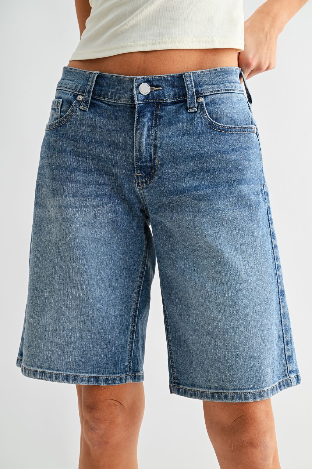 Olive and Bette's - Classic Long Denim Short