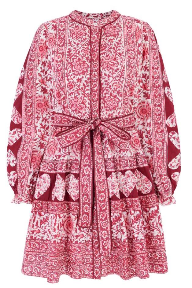 Pink City Prints - Gemma Mini - Burgundy Patchwork