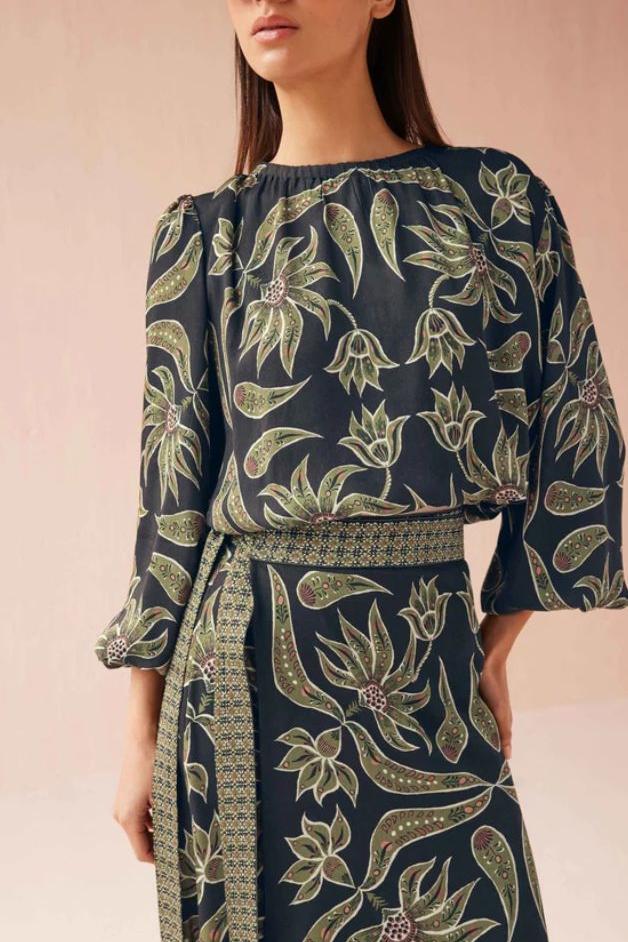 Omika - Nalini Wrap Skirt - Alexia Onyx