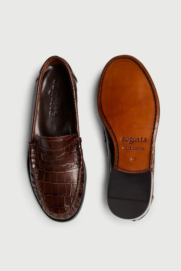 Augusta - Zoe Loafer Croc-Effect