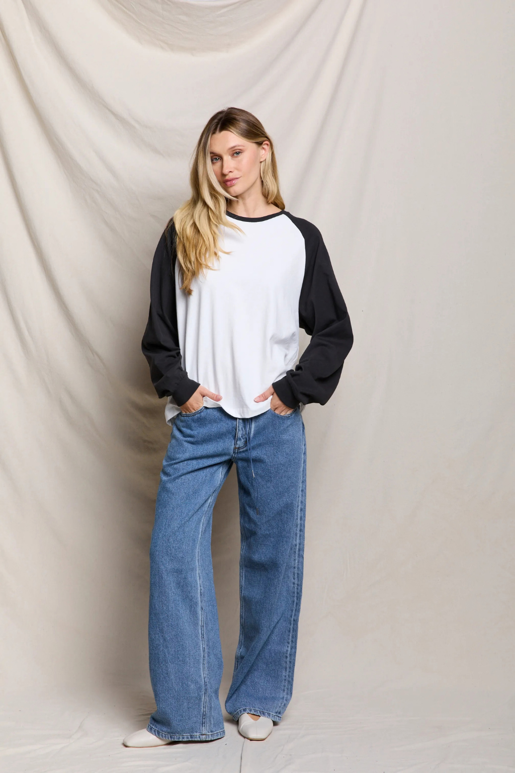 Perfect White Tee - Jacky Baseball Tee