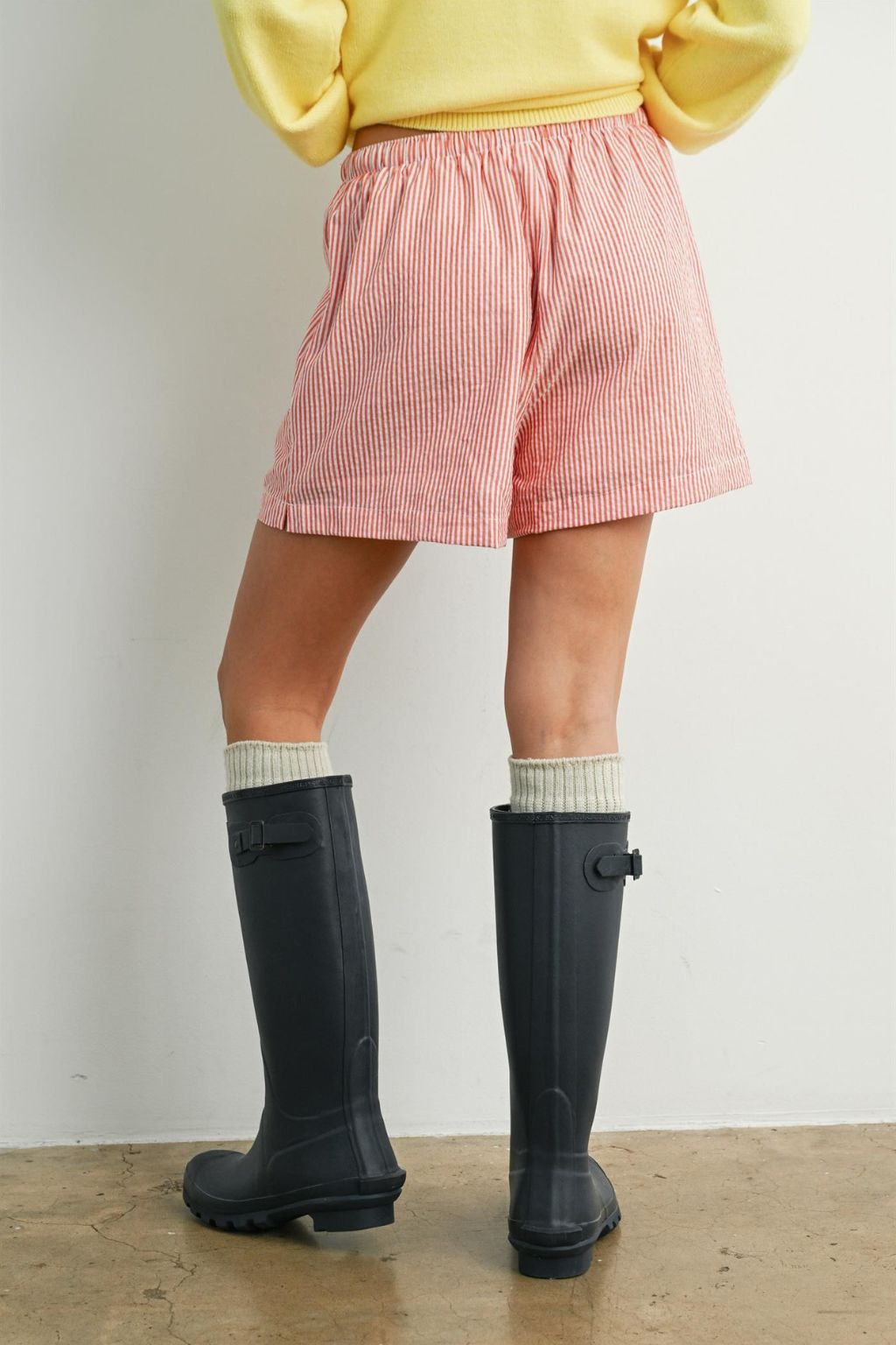 Road G - Casual Striped Drawstring Shorts