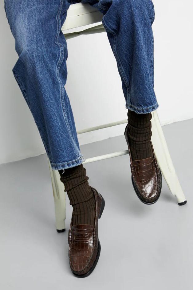 Augusta - Zoe Loafer Croc-Effect