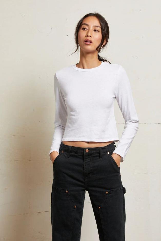Perfect White Tee - Jamie Cotton Long Sleeve Tee