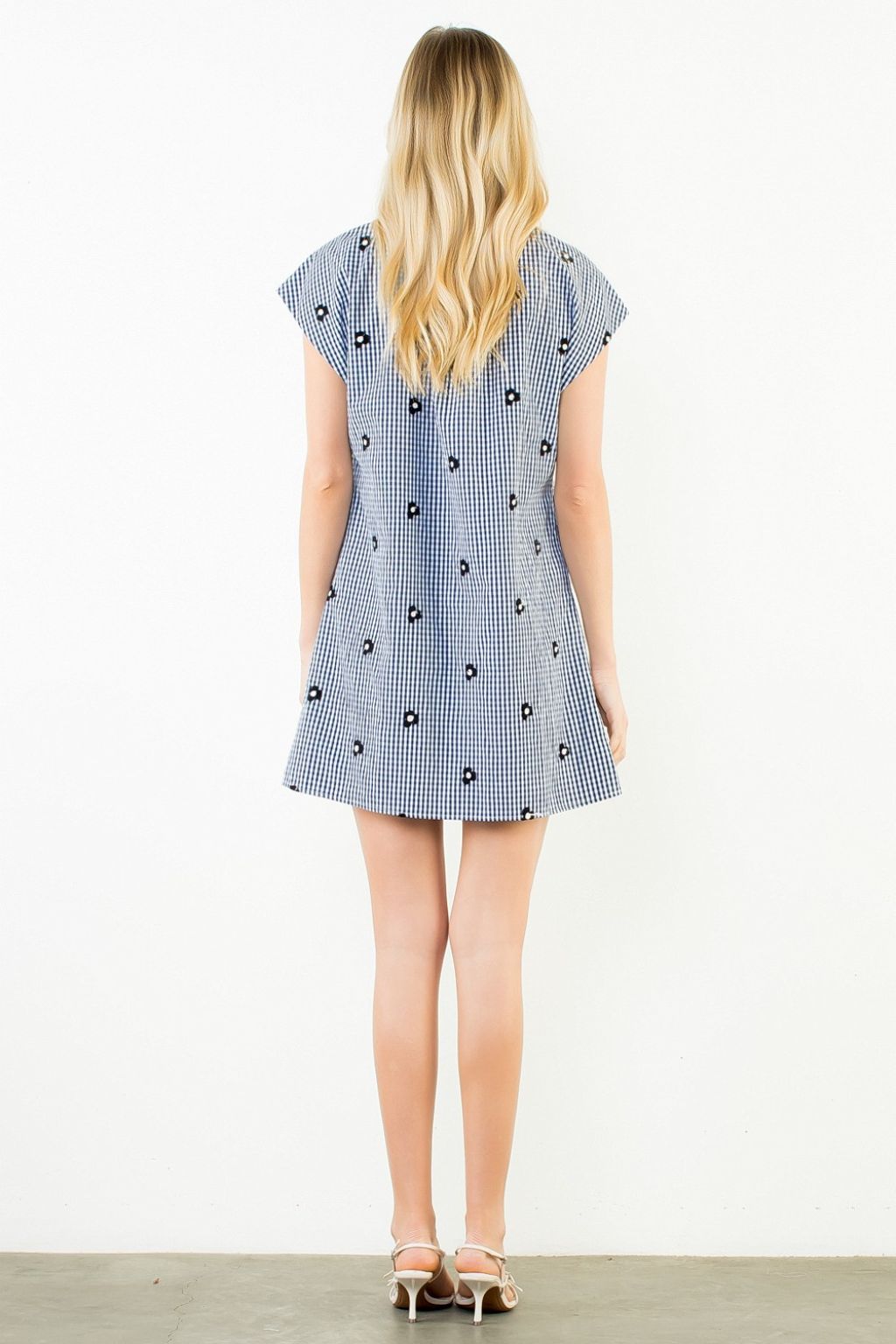 Olive and Bette's - Short Sleeve Gingham Mini Dress