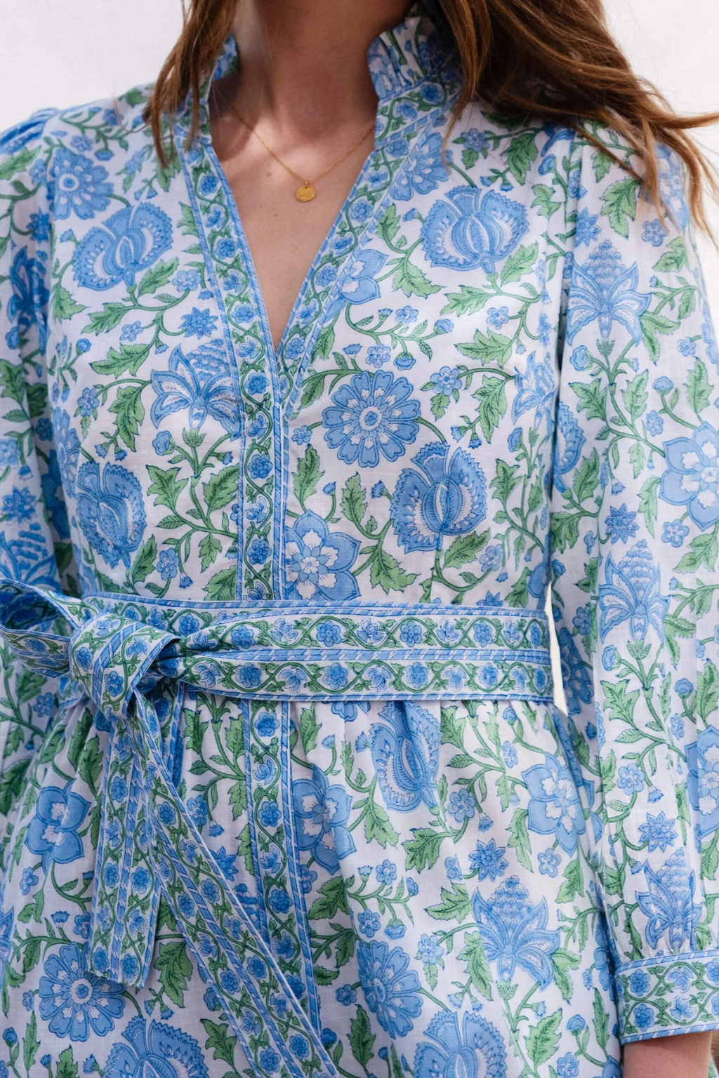 Pink City Prints - Kerala Maxi Dress - Meadow Chintz