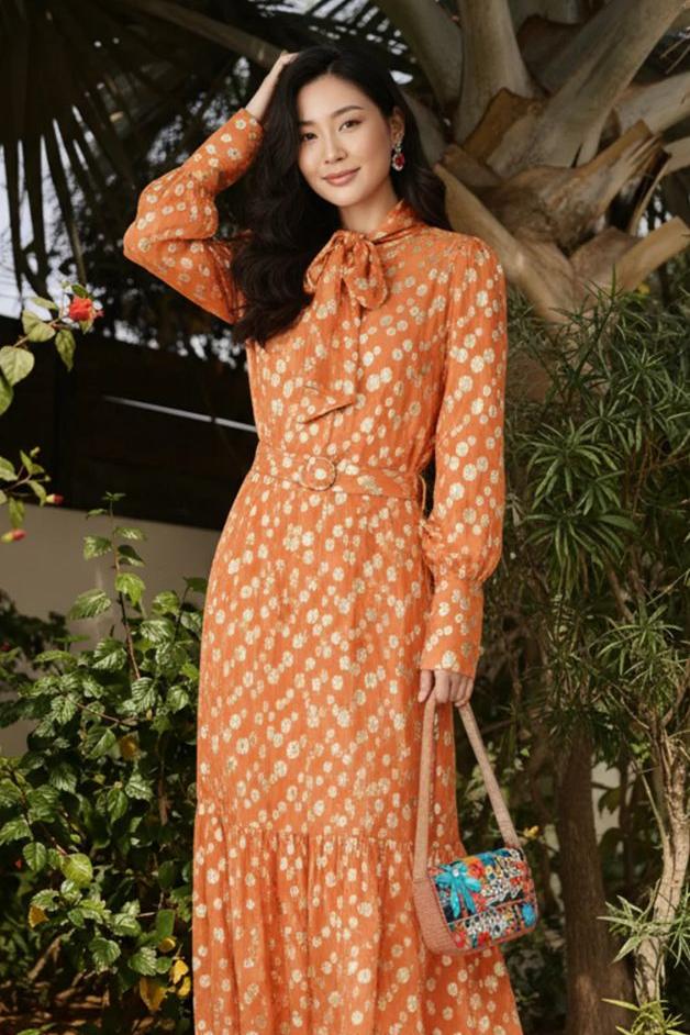 America & Beyond - Autumn Forest Beaded Shoulder Bag