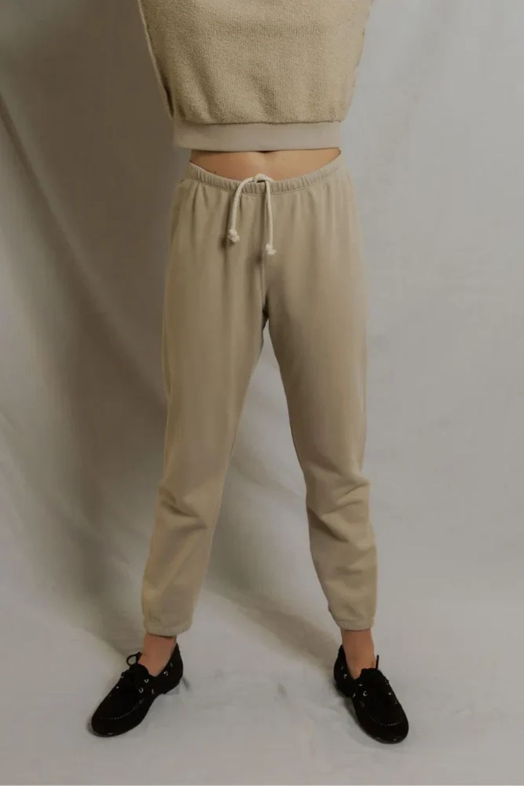 Perfect White Tee - Johnny French Terry Sweatpant